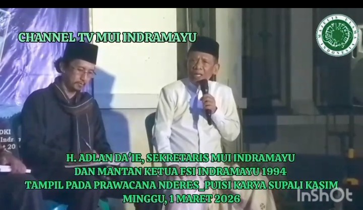 H.Adlan Daie, Sekum MUI Indramayu Hadiri Nderes Puisi, Laku Batin Memendam Luka Peradaban