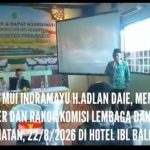 H. ADLAN DAIE, SEKUM MUI INDRAMAYU PIMPIN LANGSUNG ACARA RAKER DAN RAKOR MUI DI HOTEL IJB BALONGAN